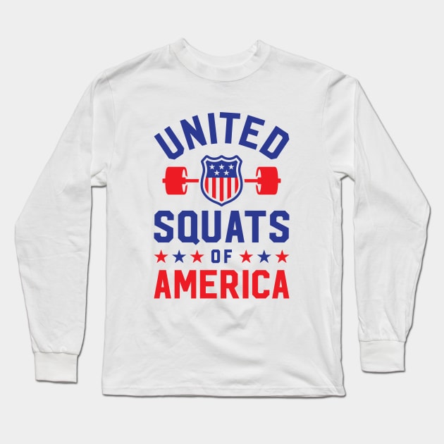United Squats Of America Long Sleeve T-Shirt by brogressproject